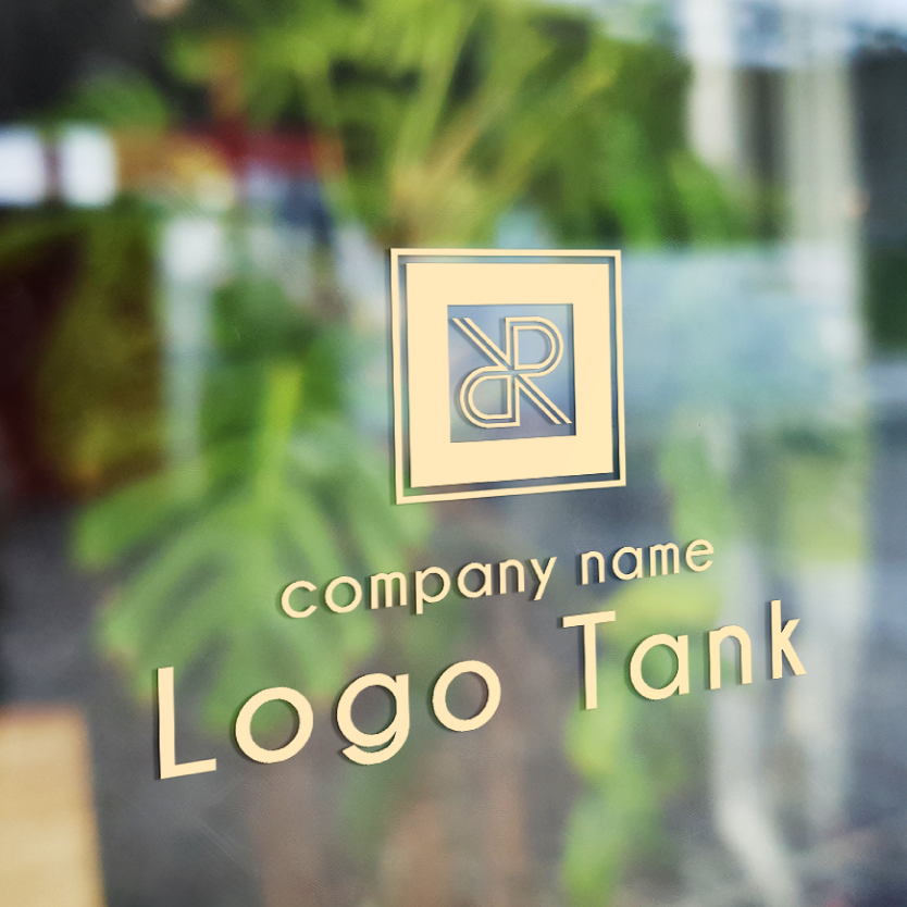 逆さまにしてもRのロゴ R/家紋風/四角/縁/和風/モダン/シンプル/黒/赤/水引/ /,ロゴタンク,ロゴ,ロゴマーク,作成,制作