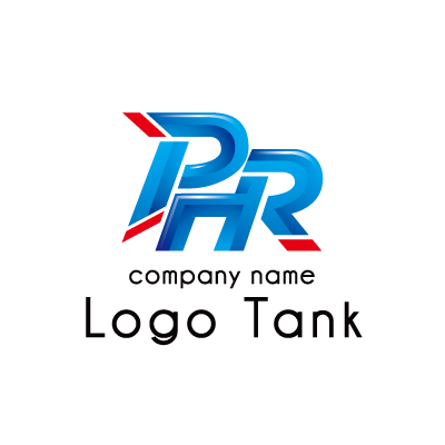 P+H+Rをモチーフにした光沢感・立体感のあるロゴ