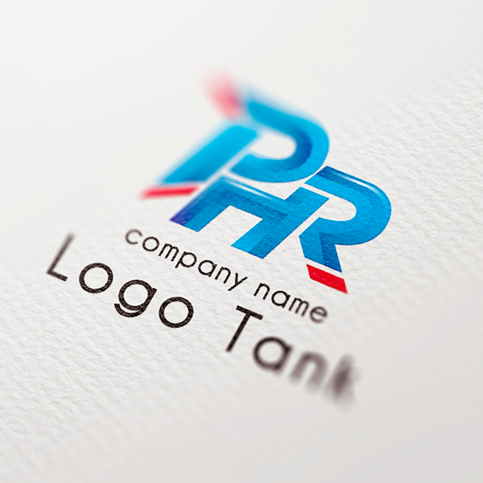 P+H+Rをモチーフにした光沢感・立体感のあるロゴ