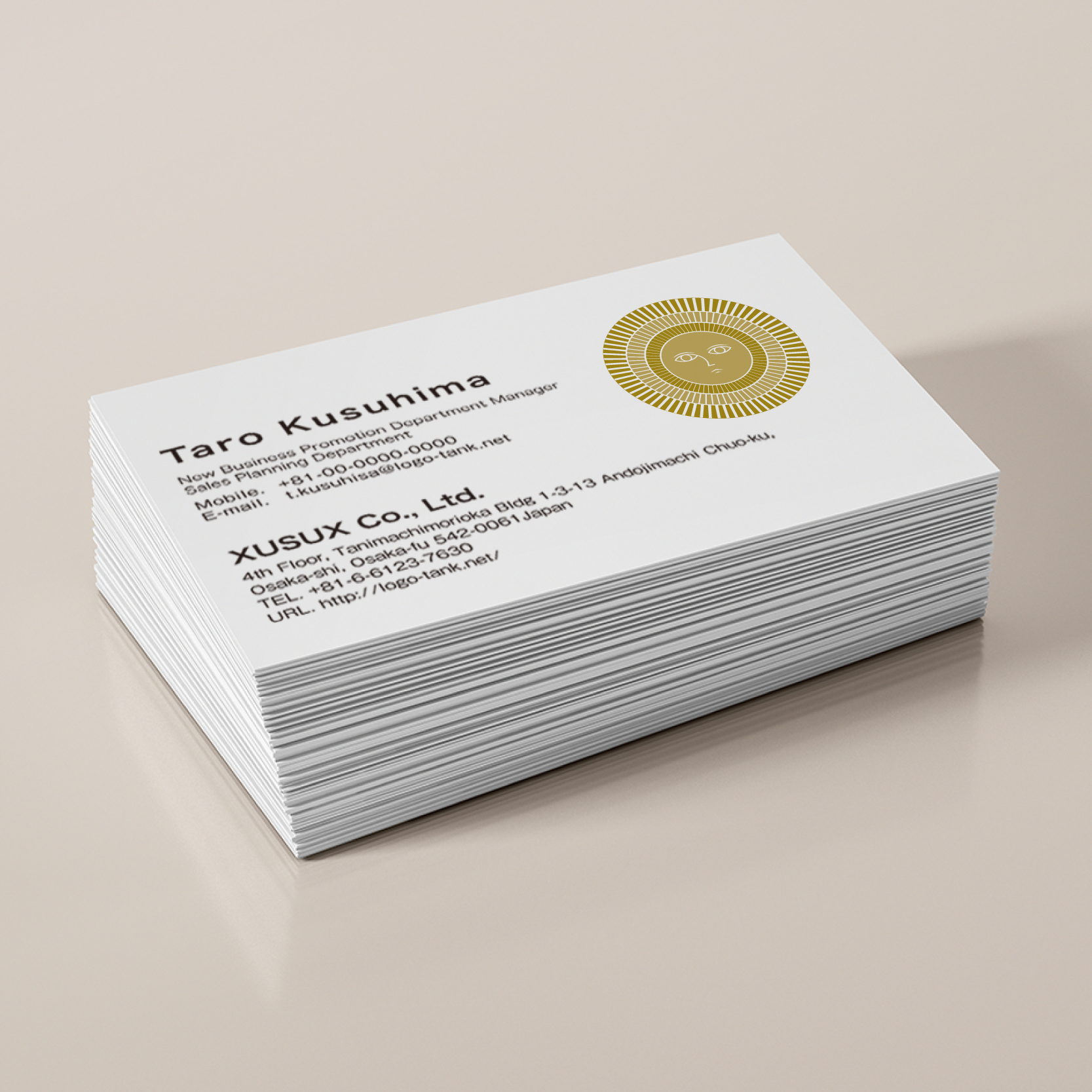 太陽のロゴ 太陽 / 丸 / 金色 / クラシカル / クラシック /,ロゴタンク,ロゴ,ロゴマーク,作成,制作