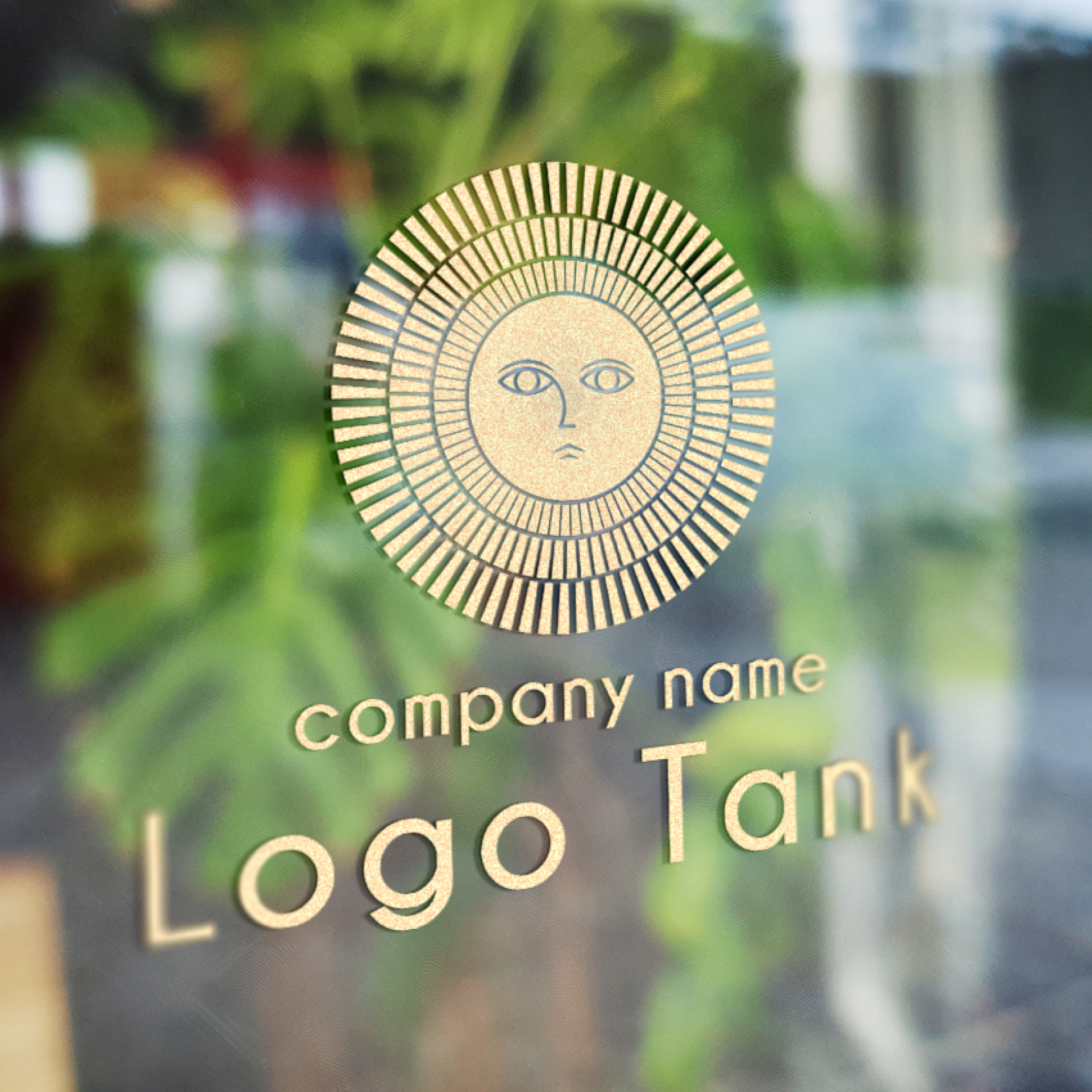 太陽のロゴ 太陽 / 丸 / 金色 / クラシカル / クラシック /,ロゴタンク,ロゴ,ロゴマーク,作成,制作