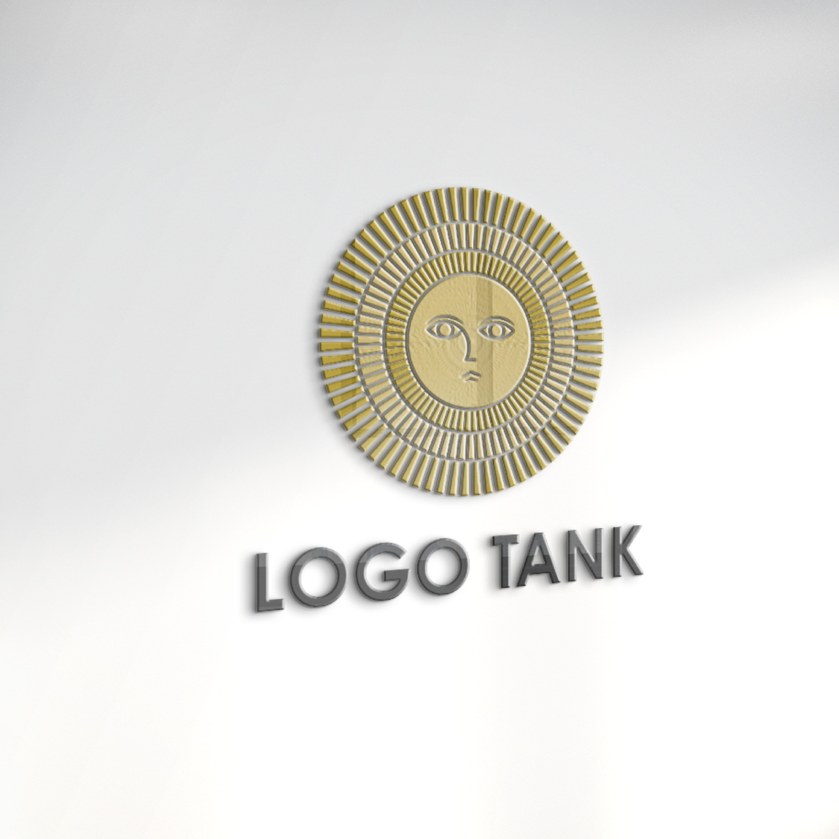 太陽のロゴ 太陽 / 丸 / 金色 / クラシカル / クラシック /,ロゴタンク,ロゴ,ロゴマーク,作成,制作