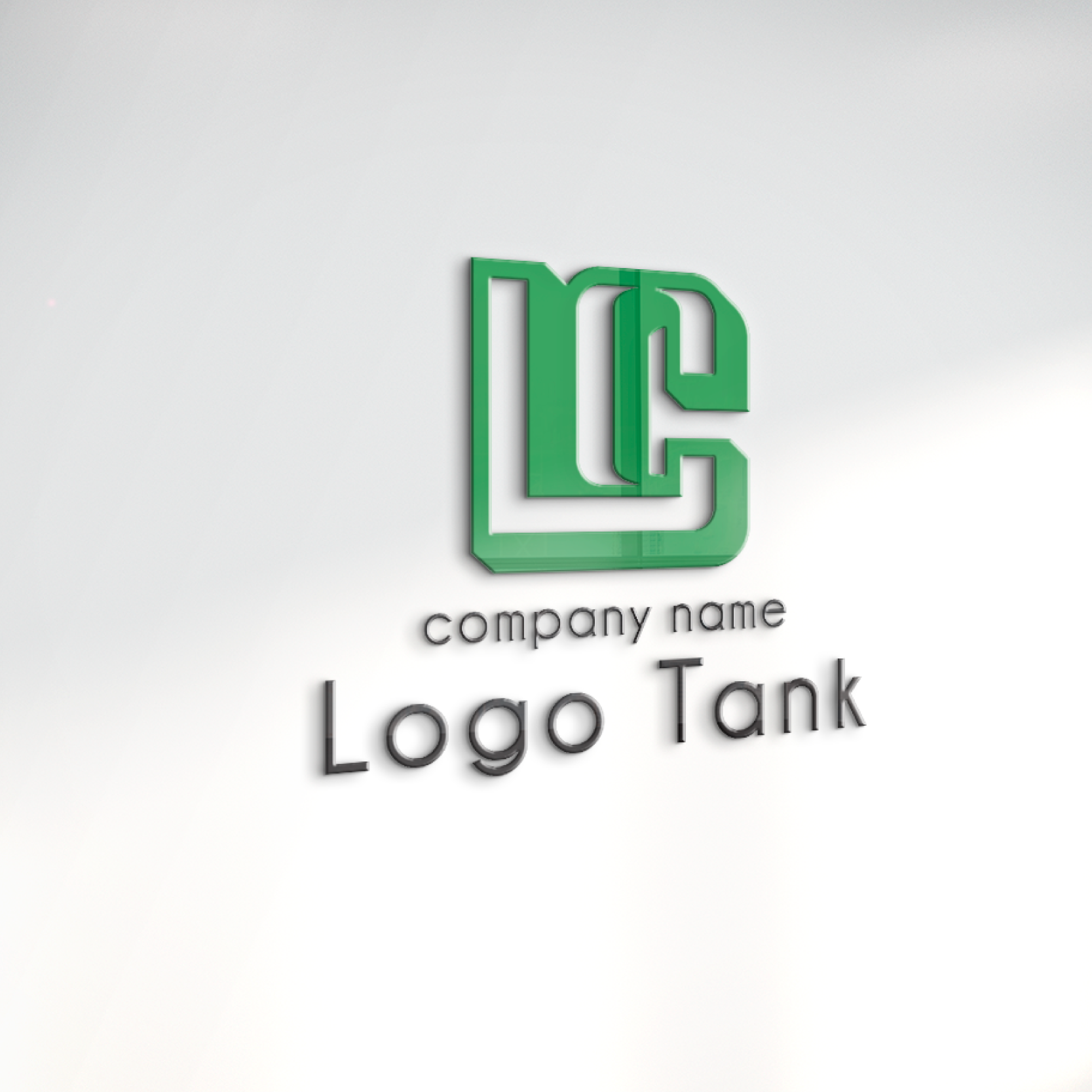 立体・カルプ看板 | L+Cモチーフのシンプルなロゴ