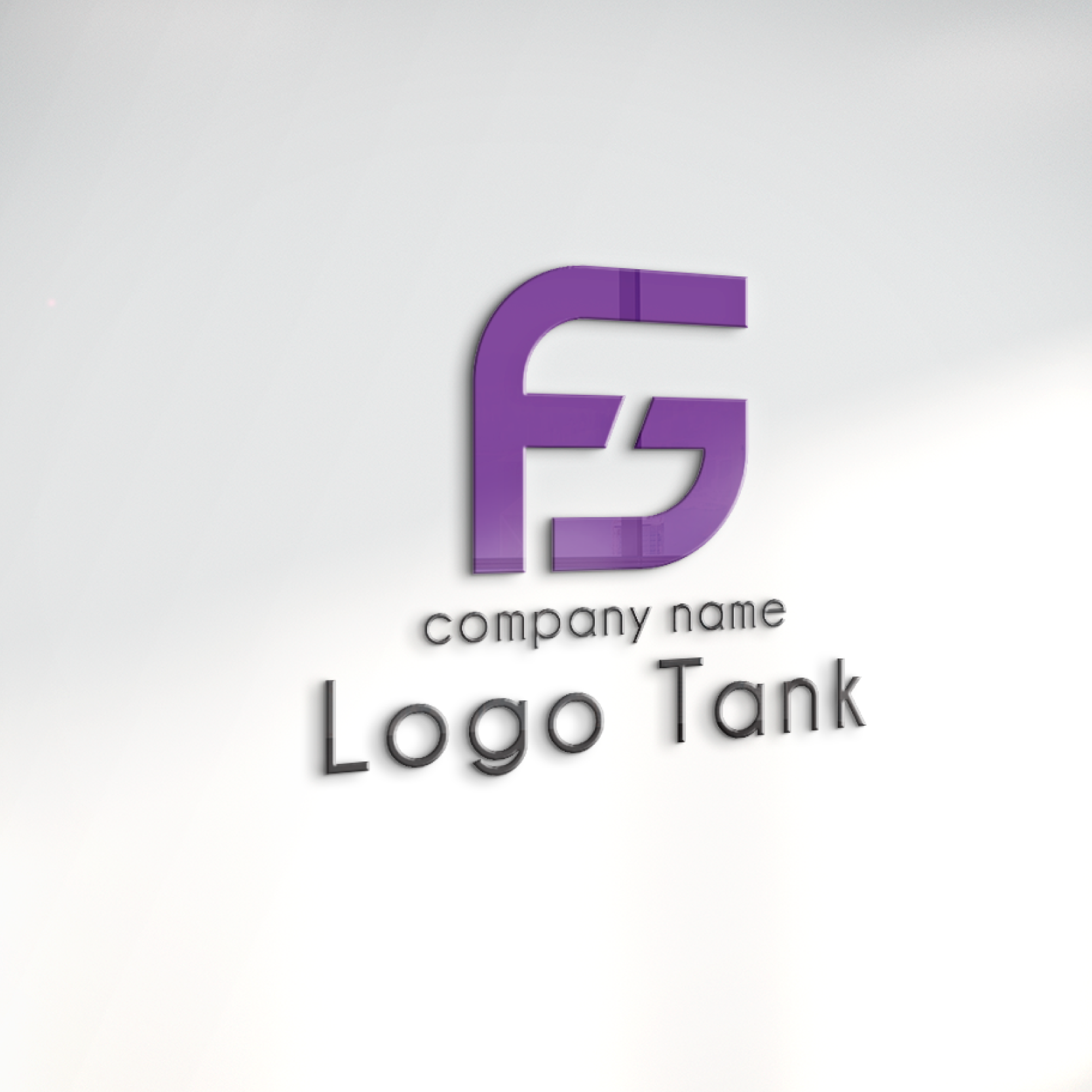 立体・カルプ看板 | F+Gモチーフのシンプルなロゴ