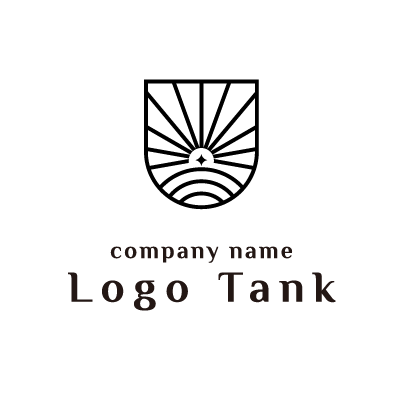 日の出を表現したロゴ