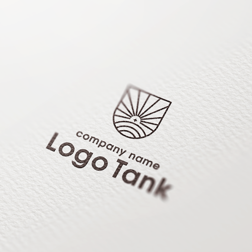 日の出を表現したロゴ