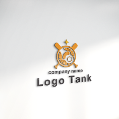 立体・カルプ看板作成 | アルファベットのOとバット、野球のボールをイメージしたロゴ