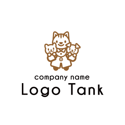 猫のお医者さんとペットをイメージしたロゴ