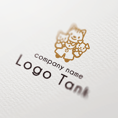 猫のお医者さんとペットをイメージしたロゴ