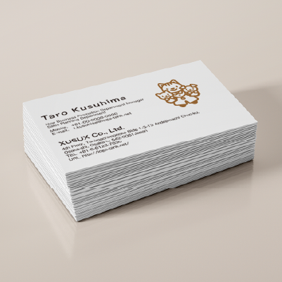 名刺・ショップカード作成 | 猫のお医者さんとペットをイメージしたロゴ