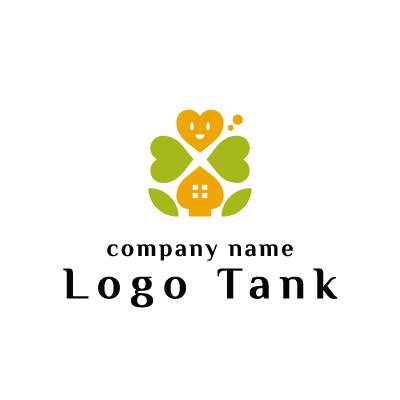 四つ葉と笑顔、ホームをイメージしたロゴ