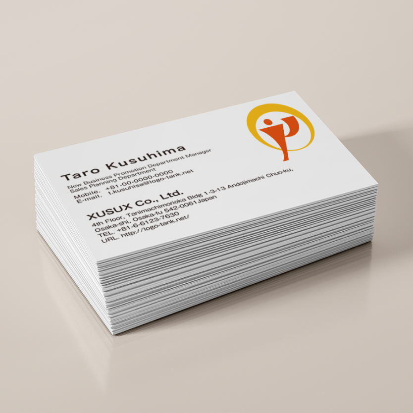 Pのロゴ P/パーソン/人/ガッツポーズ/元気/円/オレンジ/黄色/ポジティブ/ナチュラル/シンプル/ /,ロゴタンク,ロゴ,ロゴマーク,作成,制作