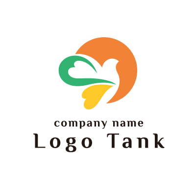 育みをイメージした鳥のロゴ