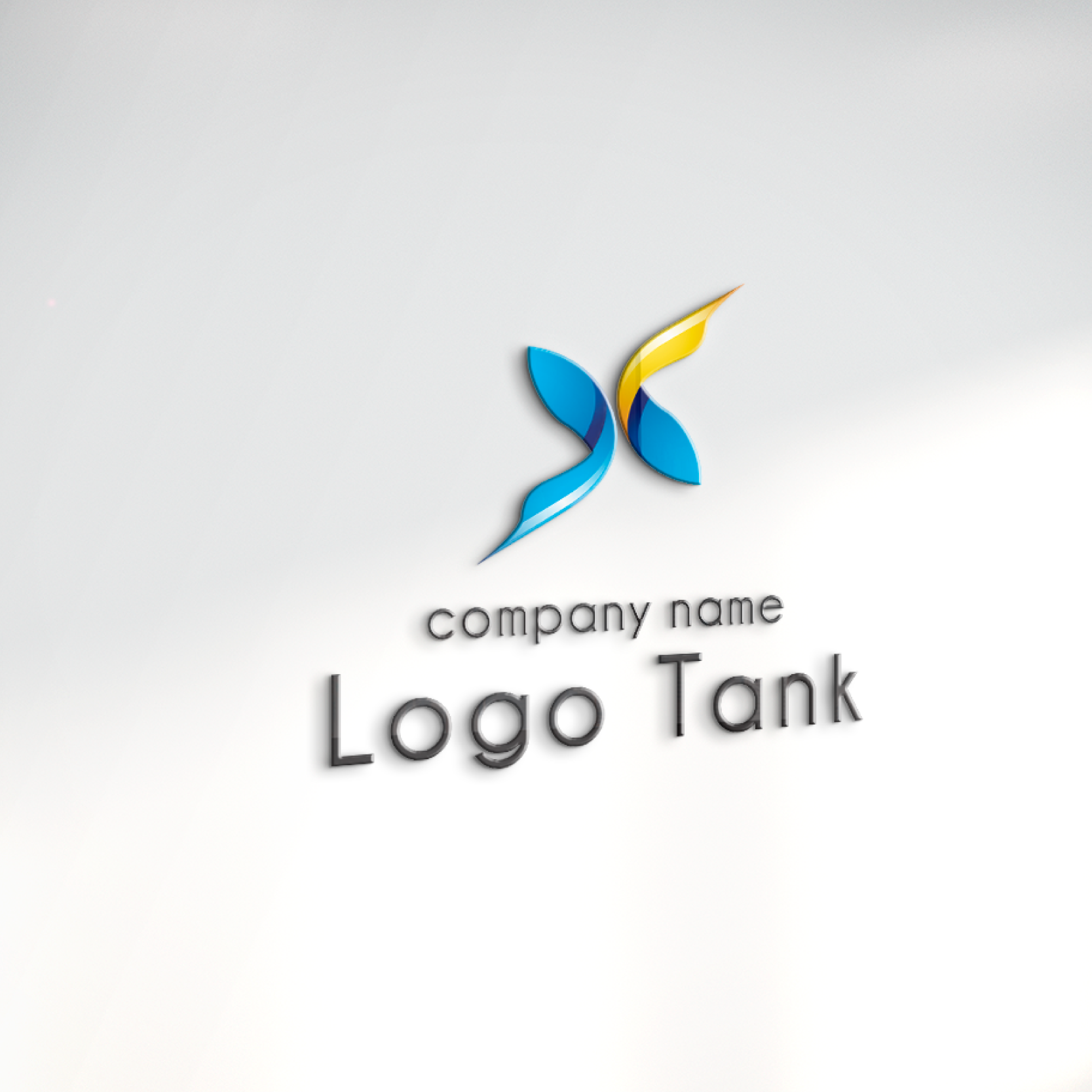 立体・カルプ看板 | 成長、未来、飛躍、エネルギーをイメージしたロゴ