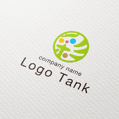 あざやかなカラーの「彩」の丸型ロゴ