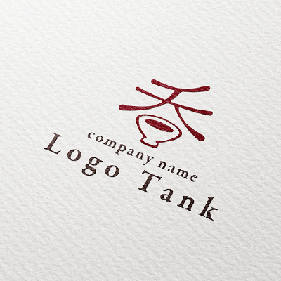 おちょこと漢字の「呑」のロゴ