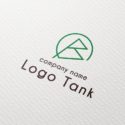 直線と曲線で描いた「B」のロゴ