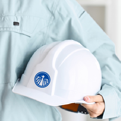 ヘルメット、ステッカー 作成 | 円形の鳥のロゴ