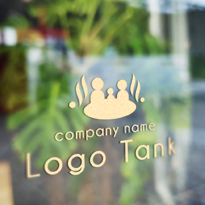 カッティングシート 作成 | 銭湯・温泉のロゴ