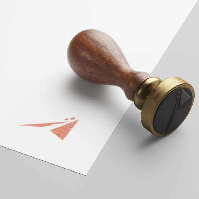 ゴム印・スタンプ作成 | スタイリッシュな抽象ロゴ