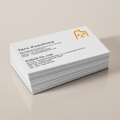 名刺・ショップカード 作成 | 犬と家のロゴ