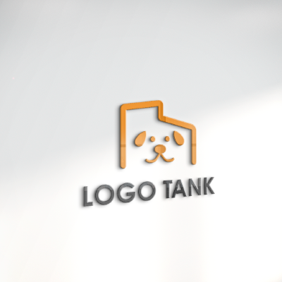 立体・カルプ看板 作成 | 犬と家のロゴ