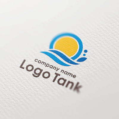 太陽と波のロゴ