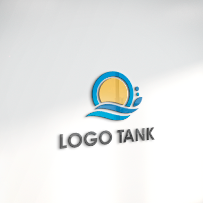 立体・カルプ看板 作成 | 太陽と波のロゴ