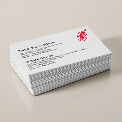 名刺・ショップカード 作成 | まぜそばのロゴ