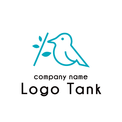 鳥と枝のロゴ