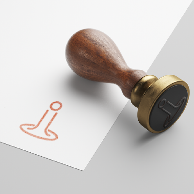 ゴム印・スタンプ作成 | iのロゴ