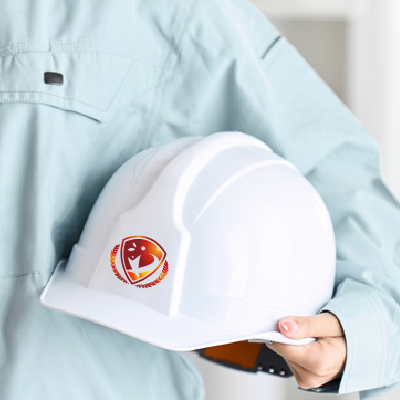 ヘルメット、ステッカー 作成 | 達成・喜びのエンブレムロゴ