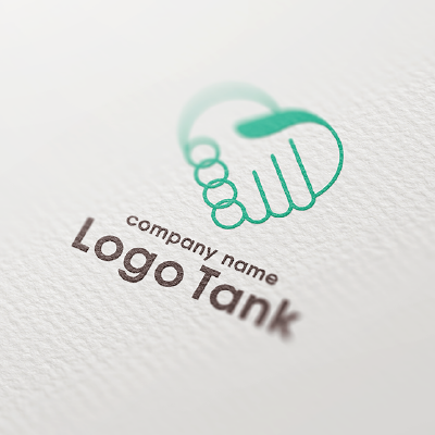 握手とハートのロゴ