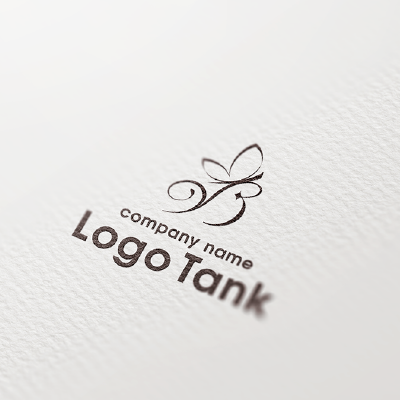 Bとバタフライのロゴ