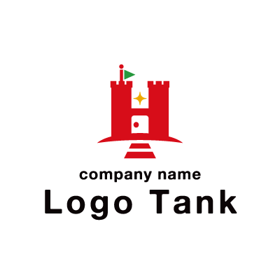 アルファベットのHと城門をモチーフにしたロゴ