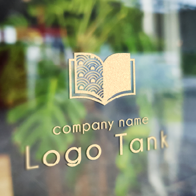 カッティングシート 作成 | 青海波とノートのロゴ