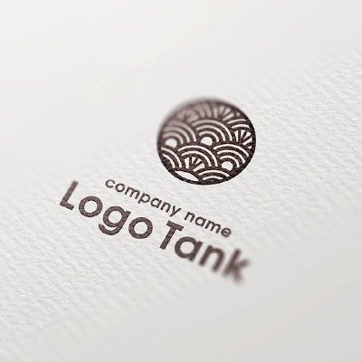 青海波と円のロゴ