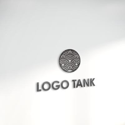 立体・カルプ看板 作成 | 青海波と円のロゴ