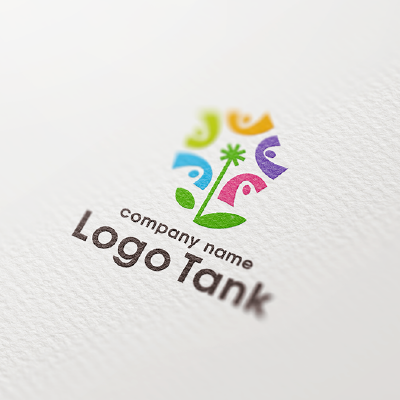 人との繋がりを表現したロゴ