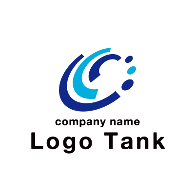 抽象的な未来のロゴ