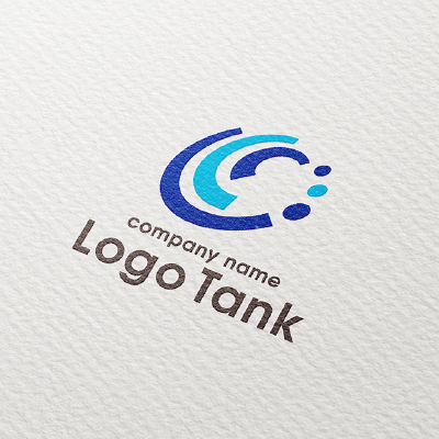 抽象的な未来のロゴ