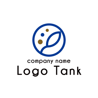 ポップな植物のロゴ