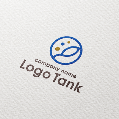 ポップな植物のロゴ