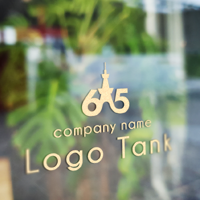 カッティングシート 作成 | 東京タワーと65のロゴ