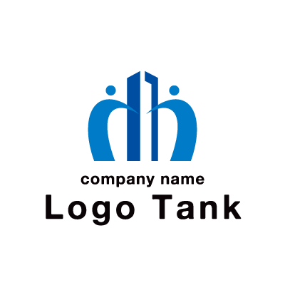 ビルと繋がりのロゴ