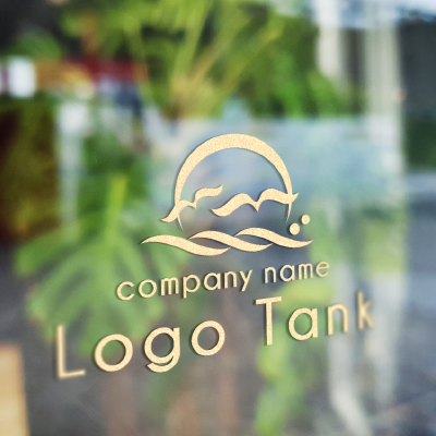 カッティングシート 作成 | カモメと波のロゴ