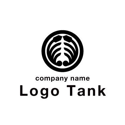 和模様・家紋風のロゴ