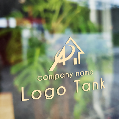 A（えぇ）ハウス A/家/住宅/建物/輪/シンプル/ナチュラル/モダン/ /,ロゴタンク,ロゴ,ロゴマーク,作成,制作