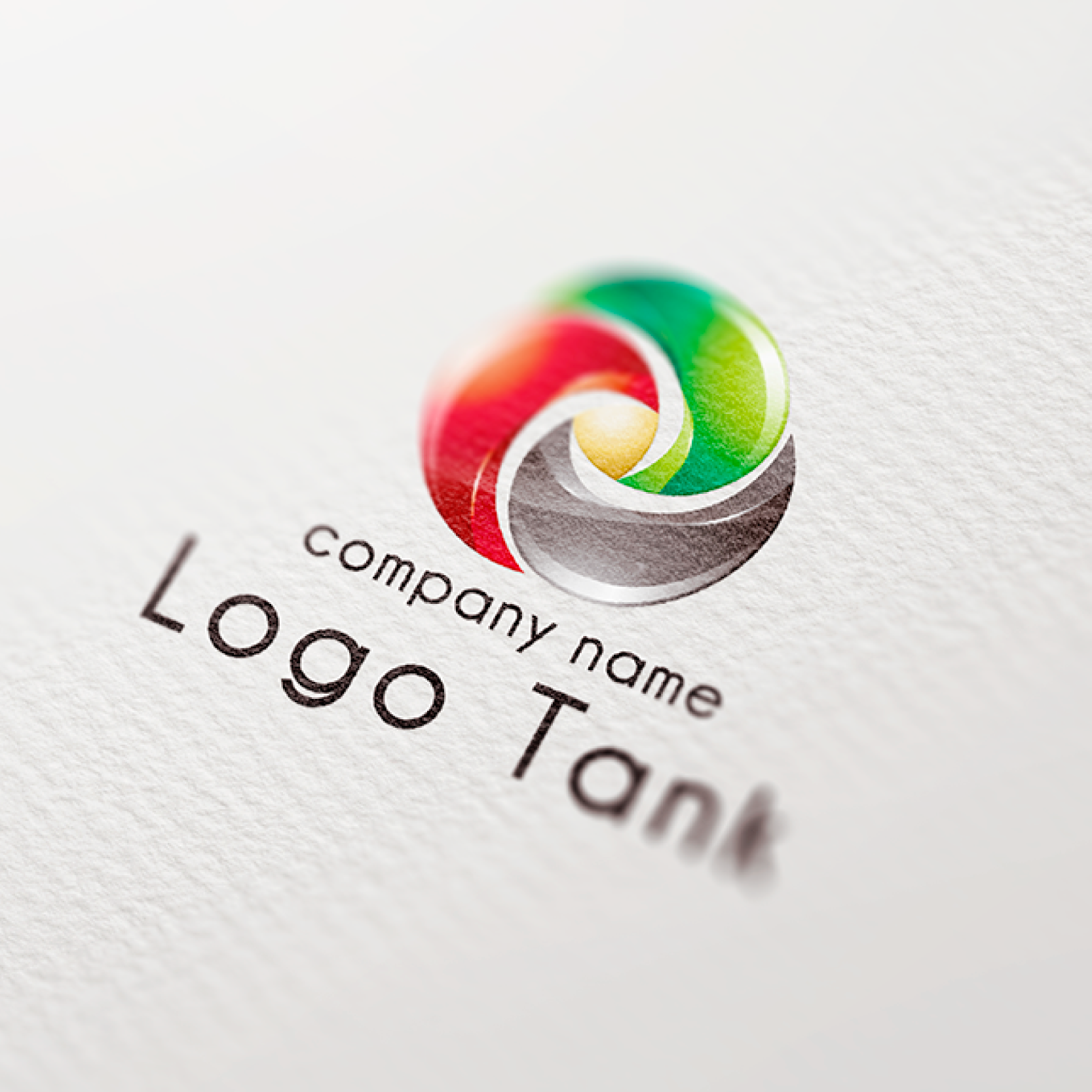 循環するエネルギーシンボル、グラデーション、立体感