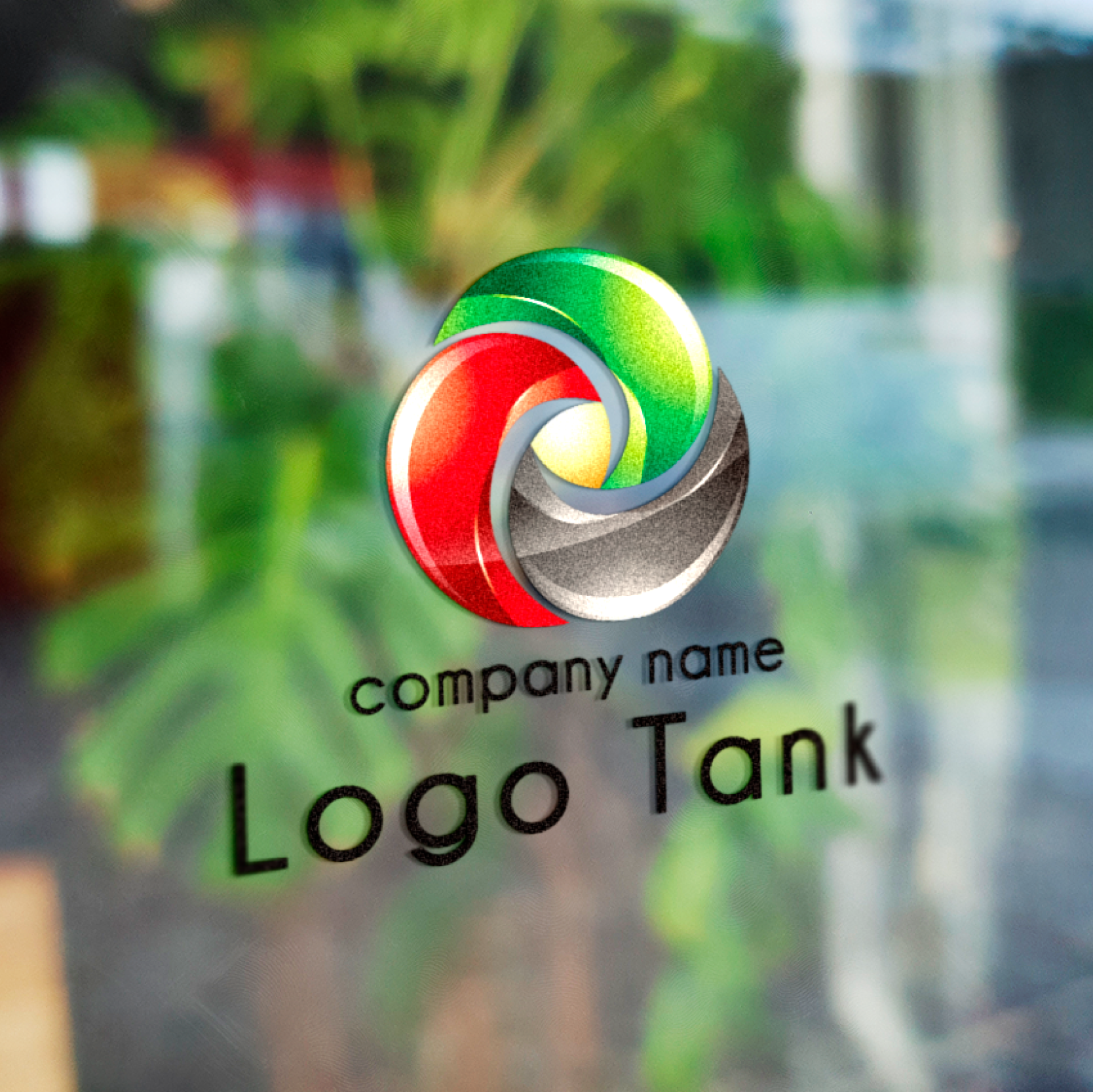 カッティングシート 作成 | 循環するエネルギーシンボル、グラデーション、立体感